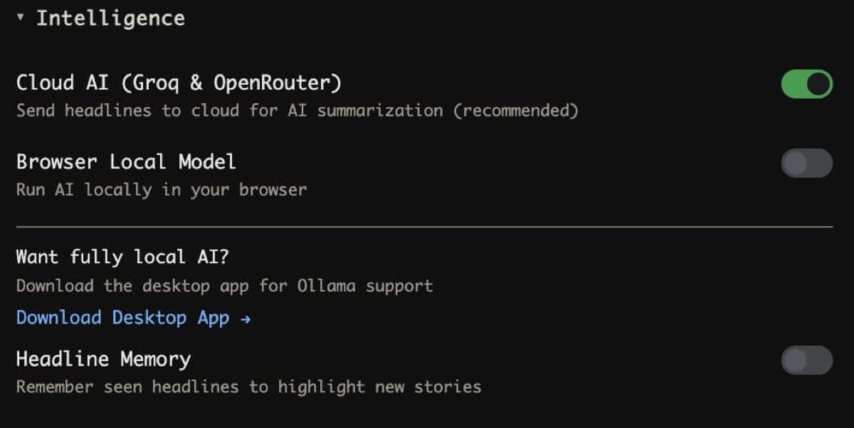 AI-Powered Intelligence Without the Cloud: World Monitor's Privacy-First Approach