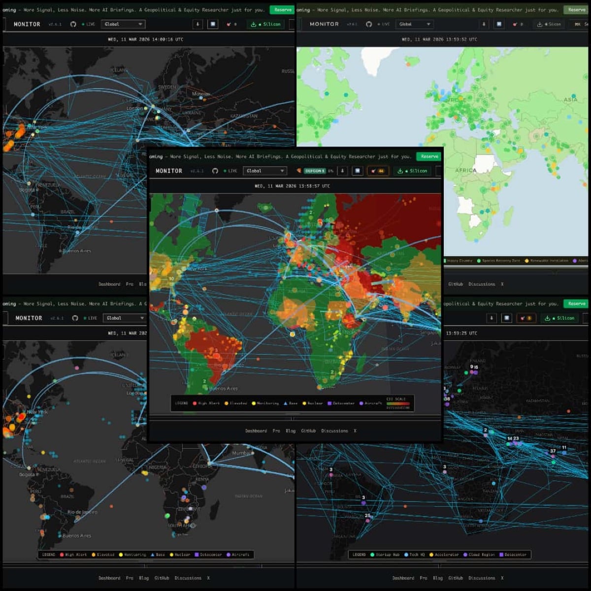 Five Dashboards, One Platform: How World Monitor Serves Every Intelligence Need